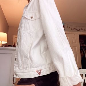 Guess white denim jacket!